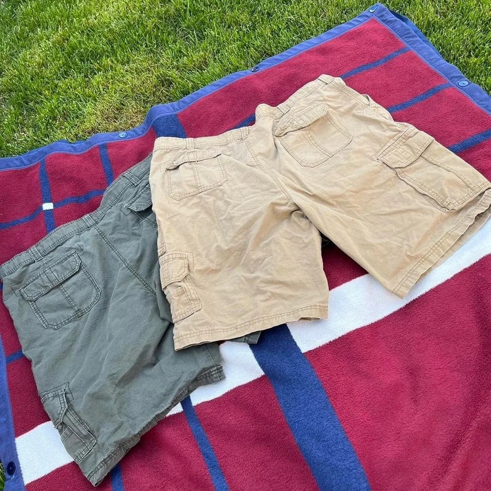 Lot Of Two Cargo Shorts Cargo Supplies Triology Sportswear Size 46